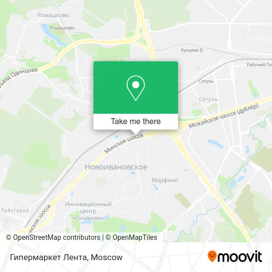 Гипермаркет Лента map