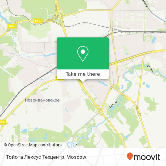 Тойота Лексус Техцентр map