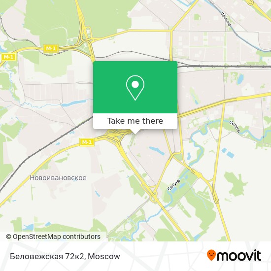 Беловежская 72к2 map
