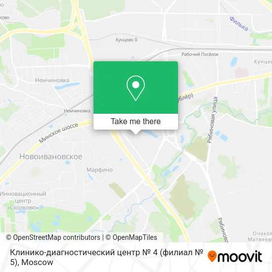 Клинико-диагностический центр № 4 (филиал № 5) map