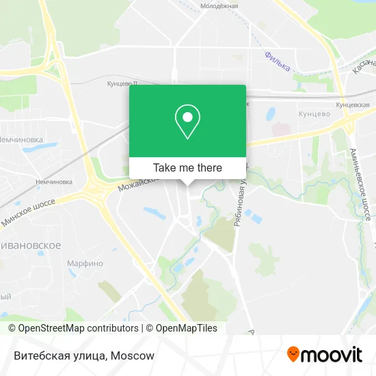 Витебская улица map