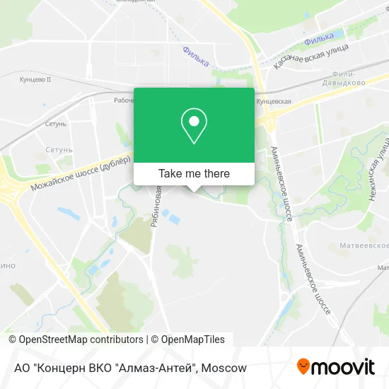 АО "Концерн ВКО "Алмаз-Антей" map