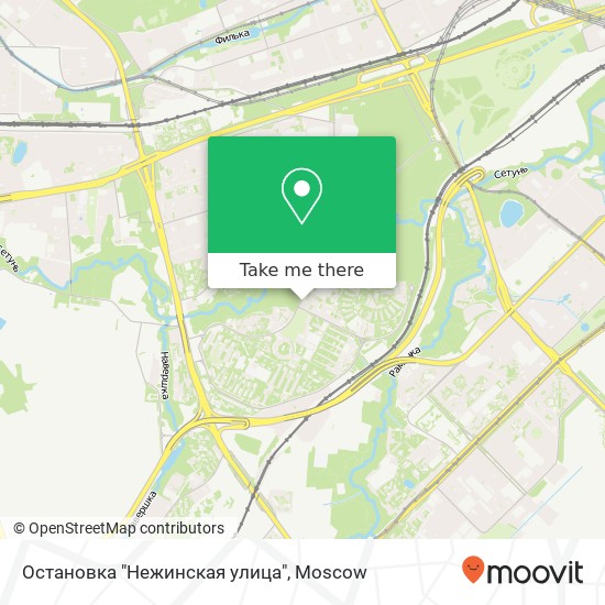 Остановка "Нежинская улица" map
