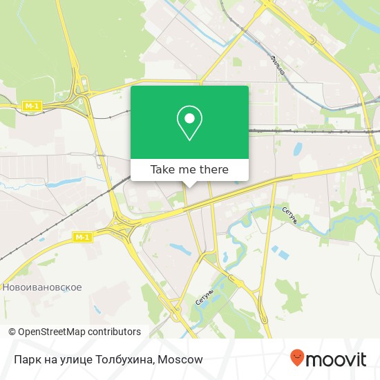 Парк на улице Толбухина map