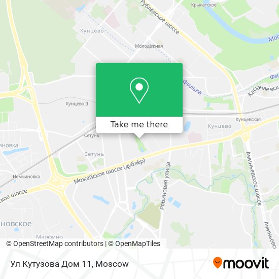 Ул Кутузова Дом 11 map