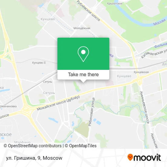 ул. Гришина, 9 map