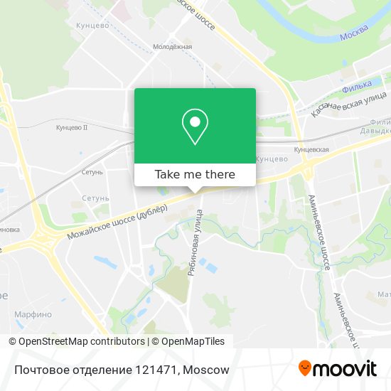 Почтовое отделение 121471 map