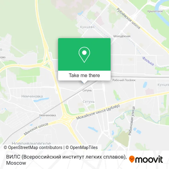 ВИЛС (Всероссийский институт легких сплавов) map
