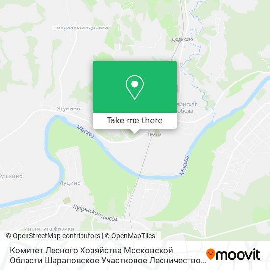 Комитет Лесного Хозяйства Московской Области Шараповское Участковое Лесничество map