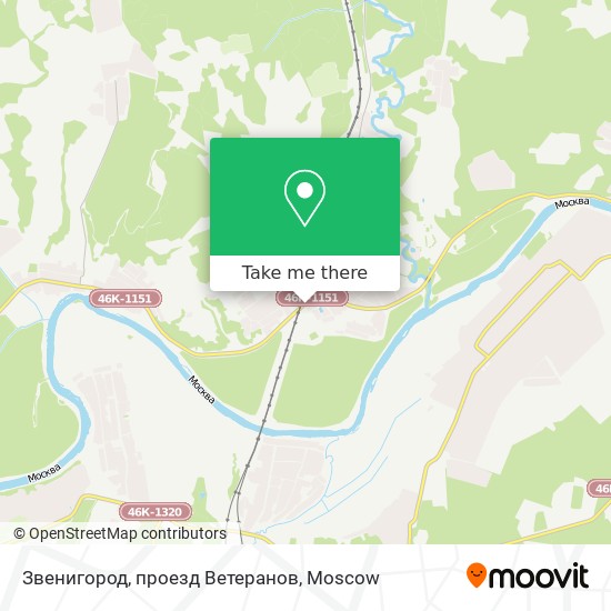 Звенигород, проезд Ветеранов map