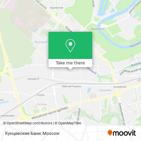 Кунцевские Бани map