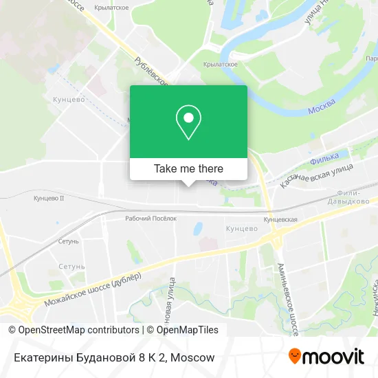 Екатерины Будановой 8 К 2 map