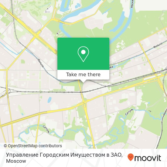 Управление Городским Имуществом в ЗАО map