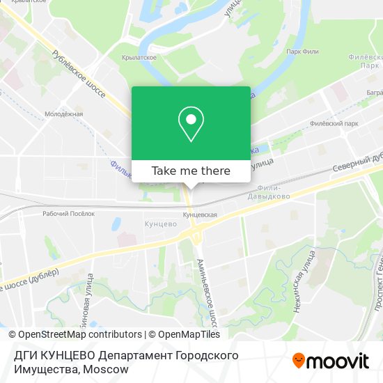 ДГИ КУНЦЕВО Департамент Городского Имущества map