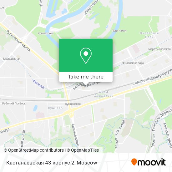 Кастанаевская 43 корпус 2 map