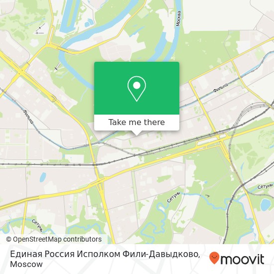 Единая Россия Исполком Фили-Давыдково map