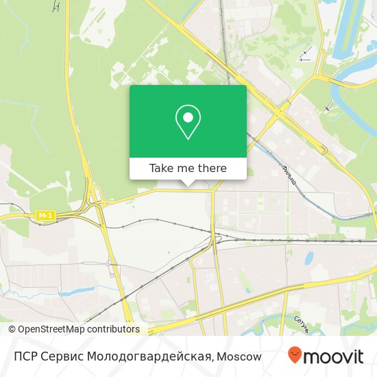 ПСР Сервис Молодогвардейская map