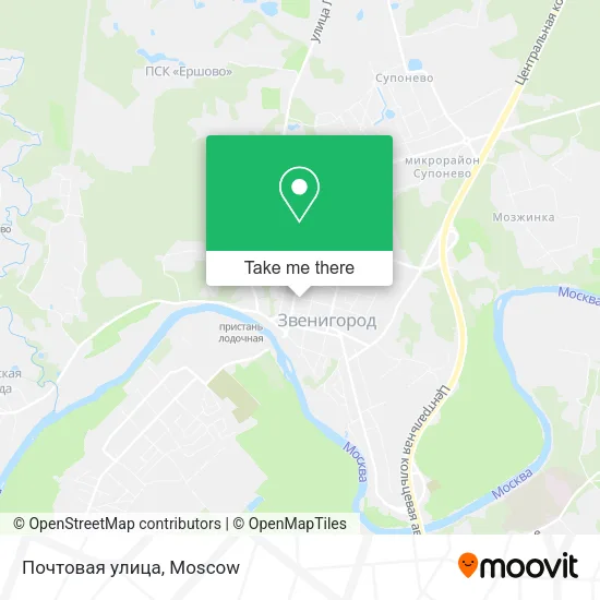 Почтовая улица map