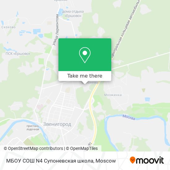 МБОУ СОШ N4 Супоневская школа map