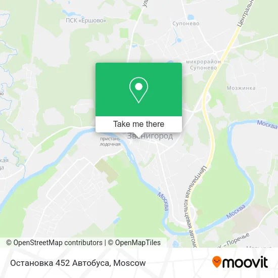 Остановка 452 Автобуса map
