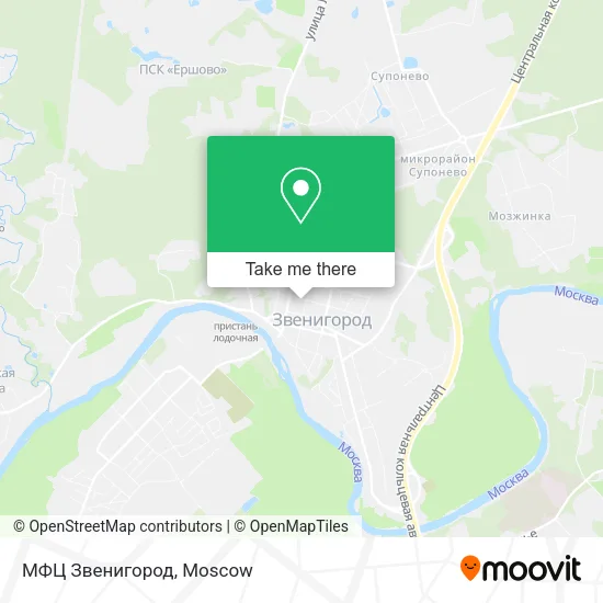 МФЦ Звенигород map