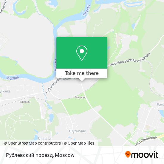 Рублевский проезд map