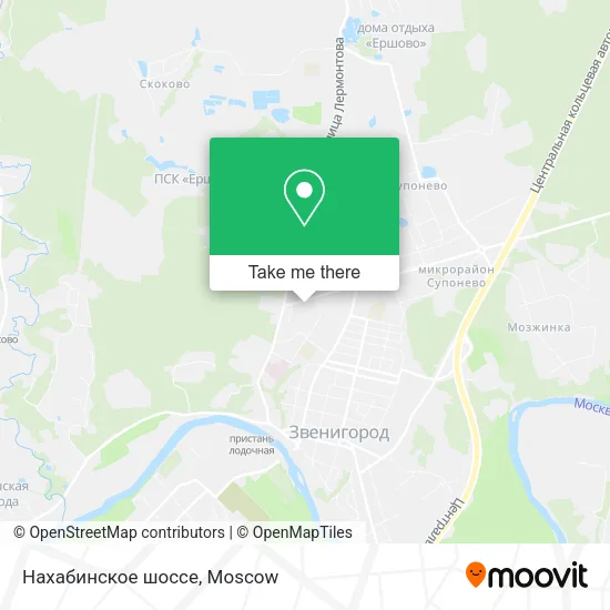 Нахабинское шоссе map