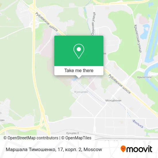 Маршала Тимошенко, 17, корп. 2 map