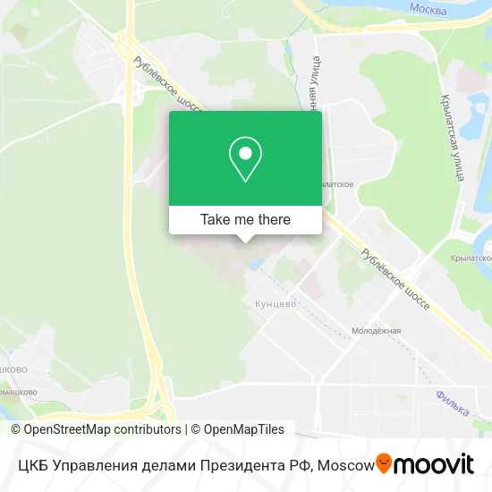 ЦКБ Управления делами Президента РФ map