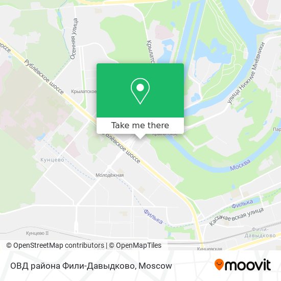 ОВД района Фили-Давыдково map