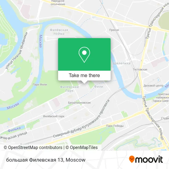 большая Филевская 13 map