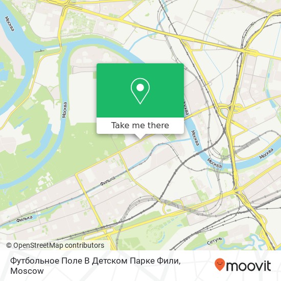 Футбольное Поле В Детском Парке Фили map