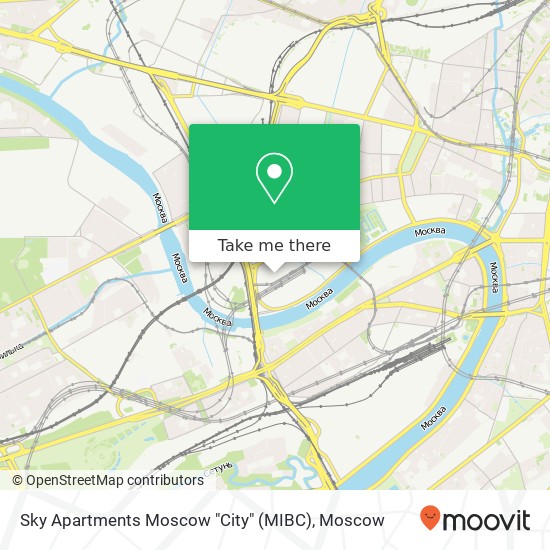 Sky Apartments Moscow "City" (MIBC) map