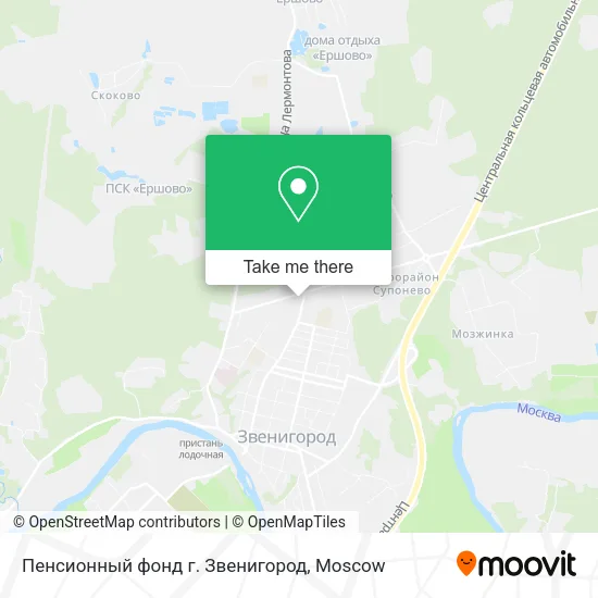 Пенсионный фонд г. Звенигород map