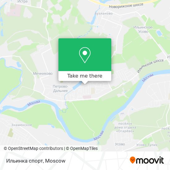 Ильинка спорт map