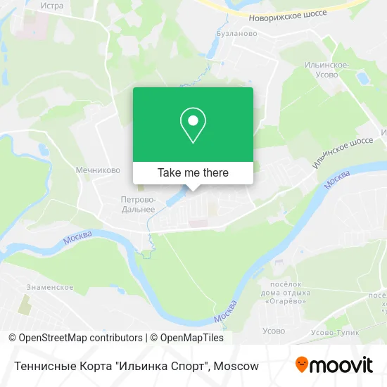Теннисные Корта "Ильинка Спорт" map