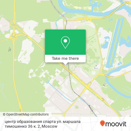 центр образования спарта ул. маршала тимошенко 36 к. 2 map