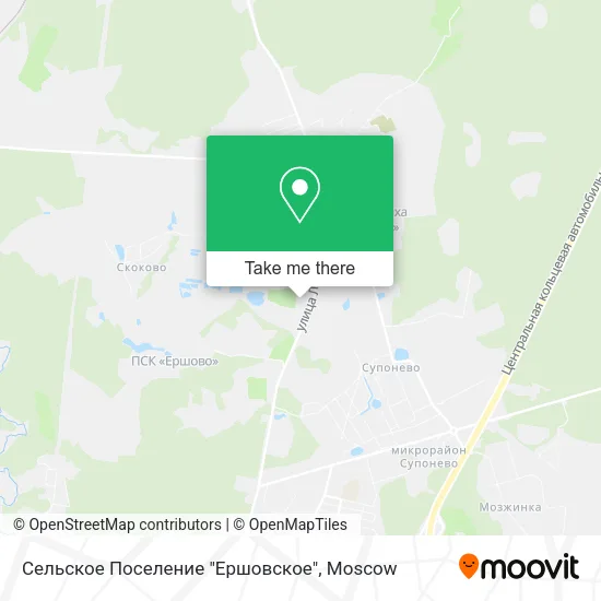 Сельское Поселение "Ершовское" map
