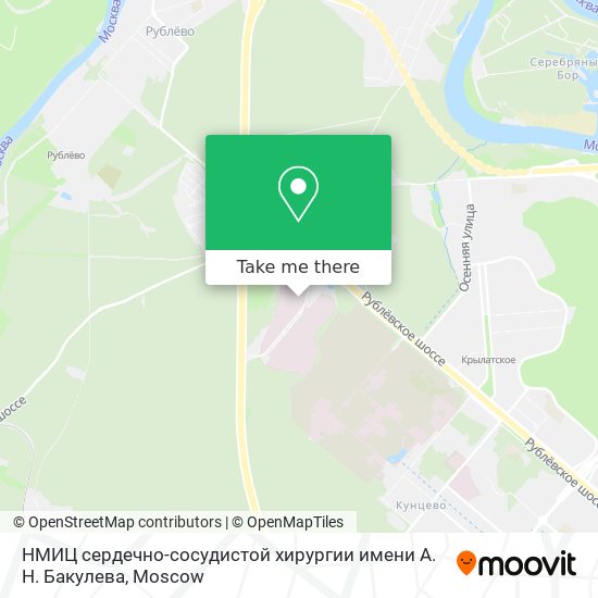 НМИЦ сердечно-сосудистой хирургии имени А. Н. Бакулева map