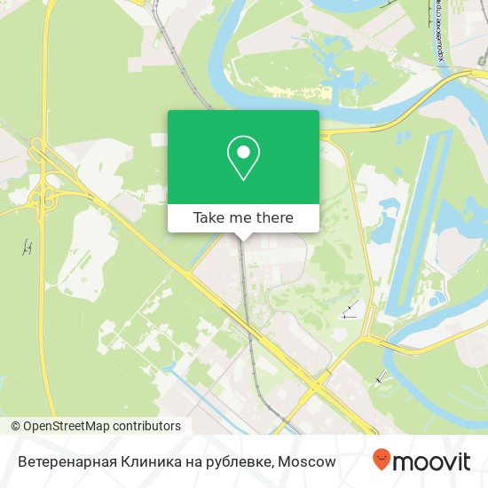 Ветеренарная Клиника на рублевке map