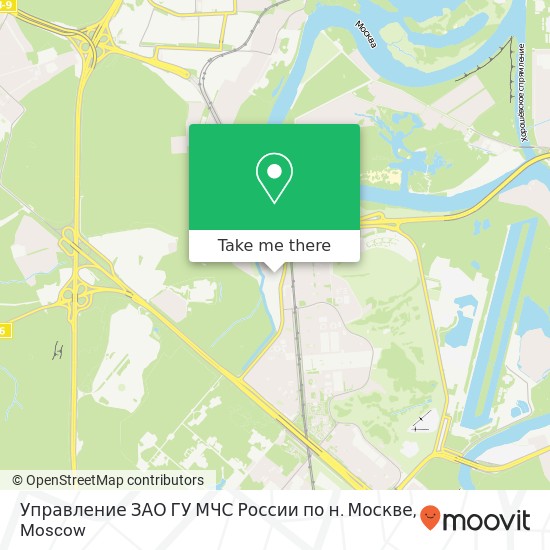 Управление ЗАО ГУ МЧС России по н. Москве map