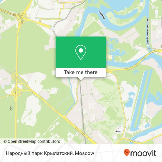 Народный парк Крылатский map