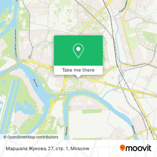 Маршала Жукова, 27, стр. 1 map