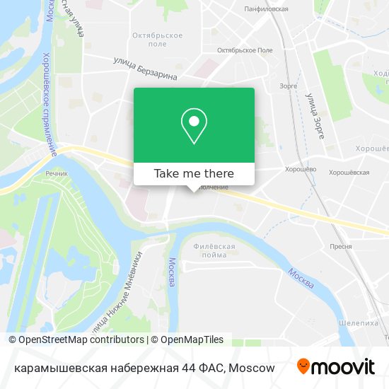 карамышевская набережная  44 ФАС map