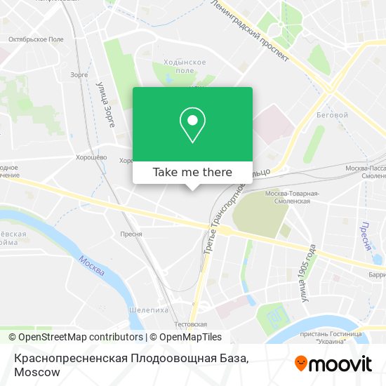 Краснопресненская Плодоовощная База map