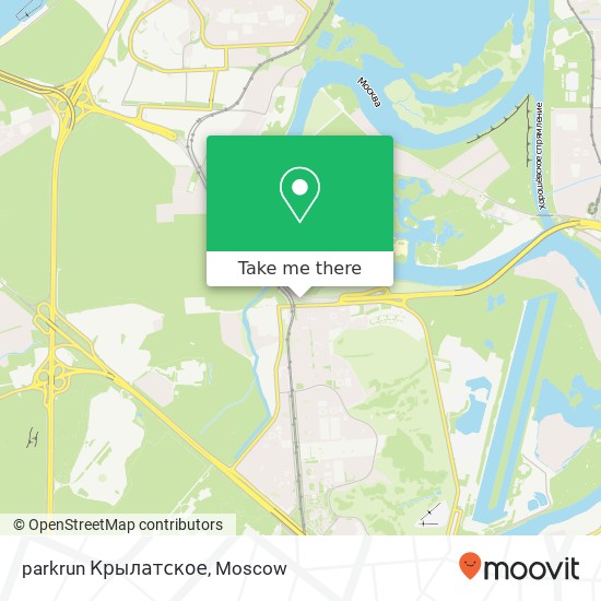 parkrun Крылатское map