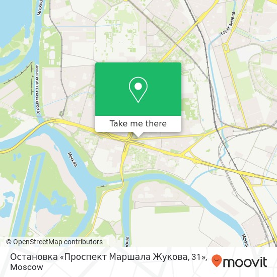 Остановка «Проспект Маршала Жукова, 31» map