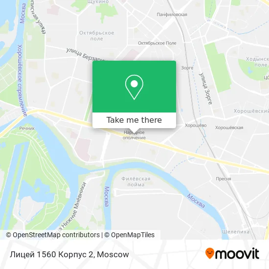 Лицей 1560 Корпус 2 map