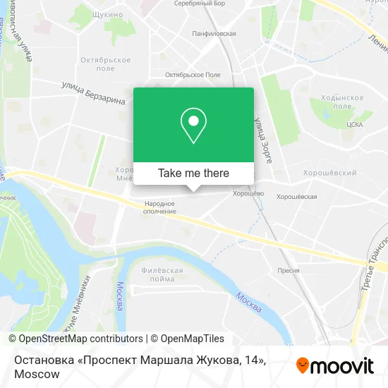 Остановка «Проспект Маршала Жукова, 14» map