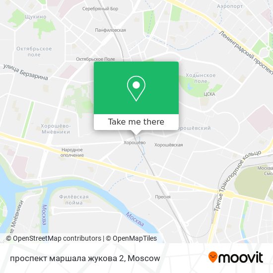 проспект маршала жукова 2 map